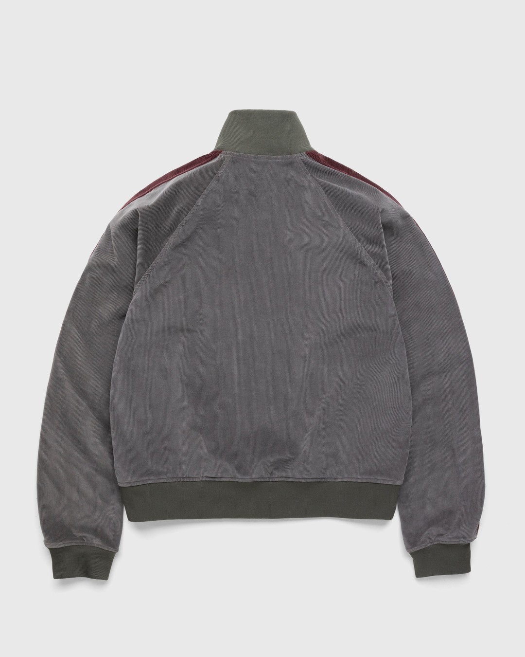 RANRA – Blom Track Jacket Moss/Bordeaux - Outerwear - Grey - Image 2