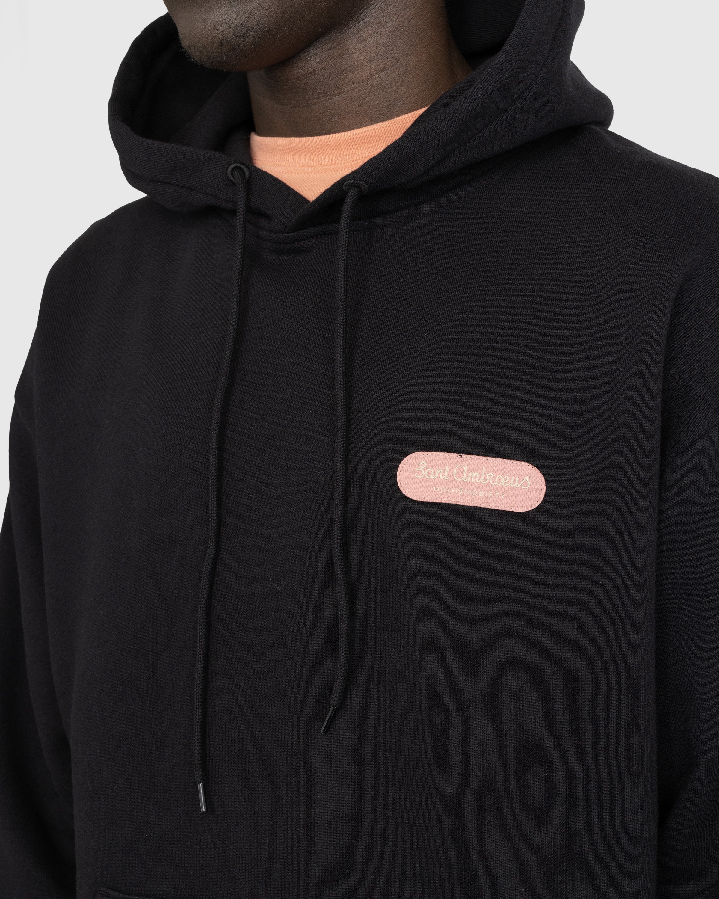 Highsnobiety x Sant Ambroeus – Hoodie Black  - Sweats - Black - Image 6