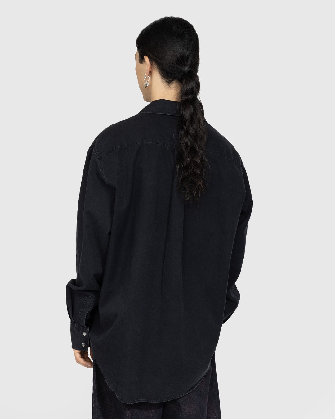 Our Legacy – Poco Shirt Black Cosmic Twill - Shirts - Black - Image 3