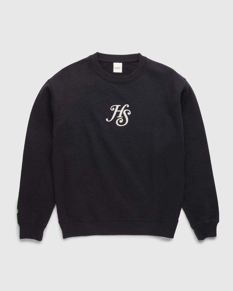 Highsnobiety – Logo Fleece Staples Crew Black