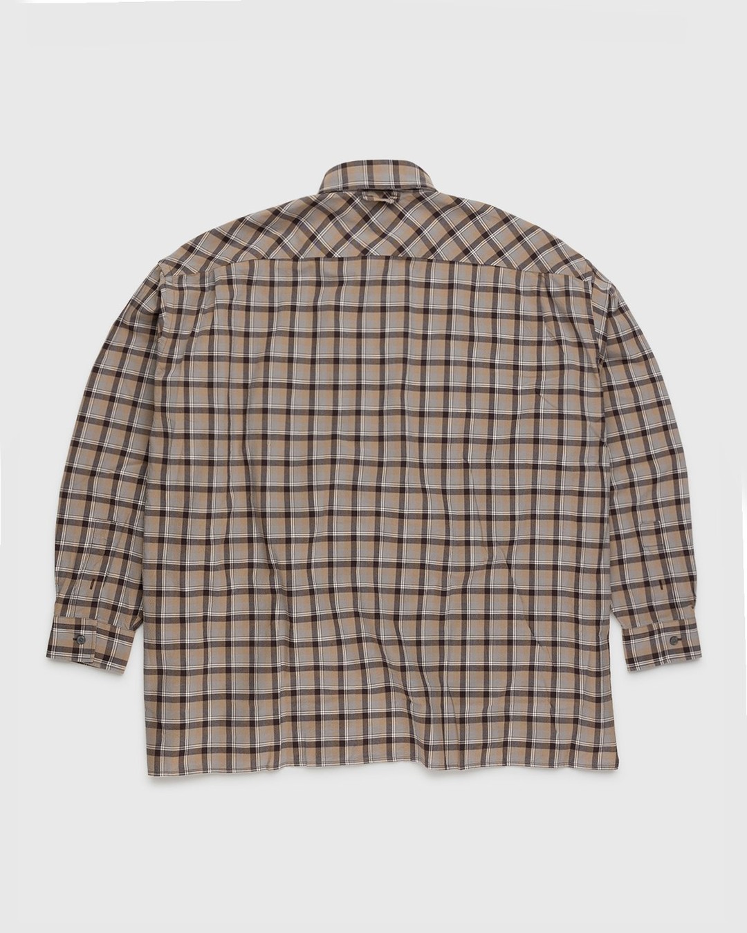 Acne Studios – Checked Shirt Brown - Longsleeve Shirts - Brown - Image 2