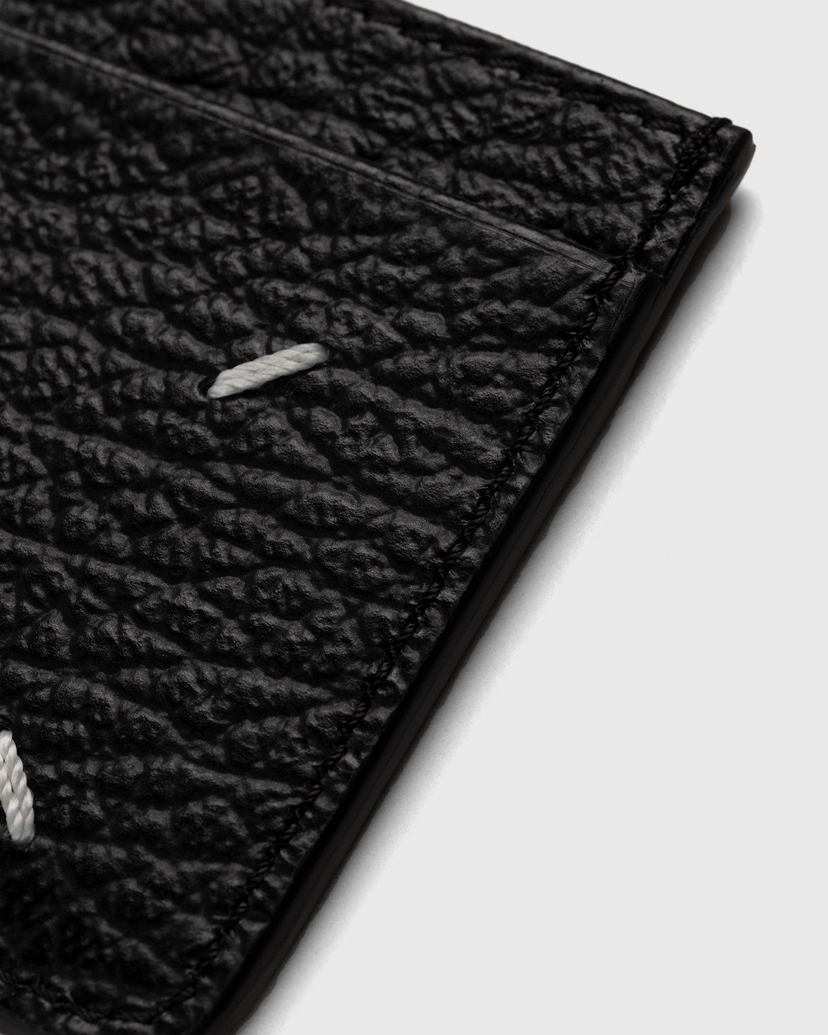 Maison Margiela – Leather Card Holder Black - Wallets - Black - Image 3