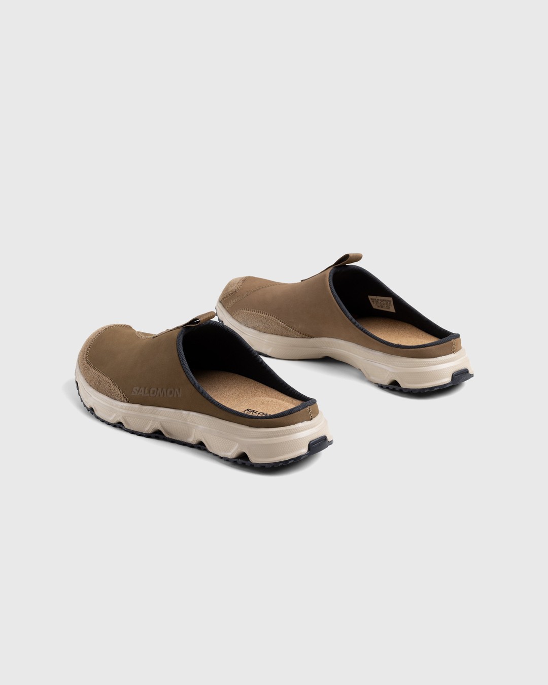 Salomon – RX Slide Leather Advanced Kang/Safari - Slides - Beige - Image 4