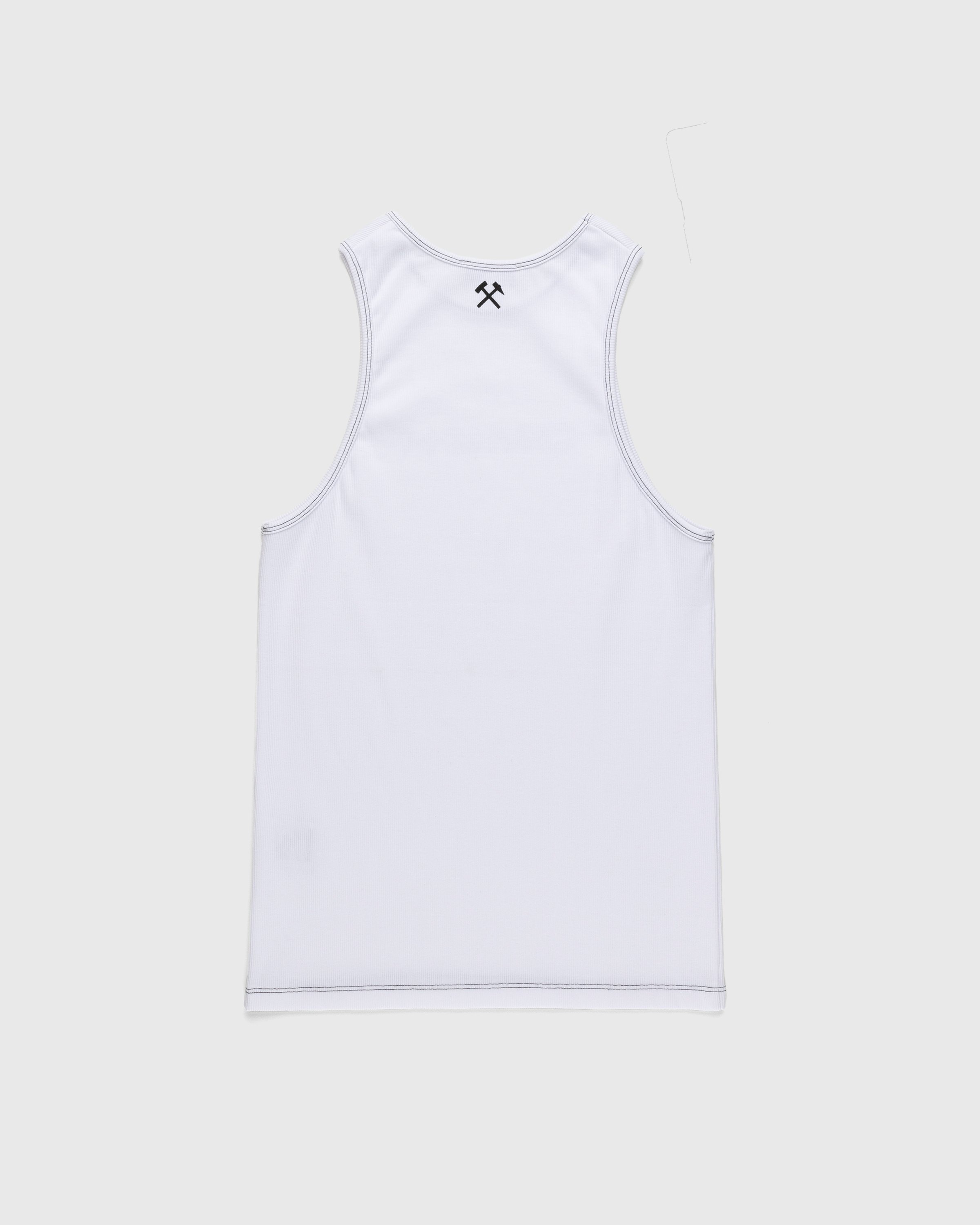 GmbH – Ali Rib Tank Top White - Men Tops - White - Image 2