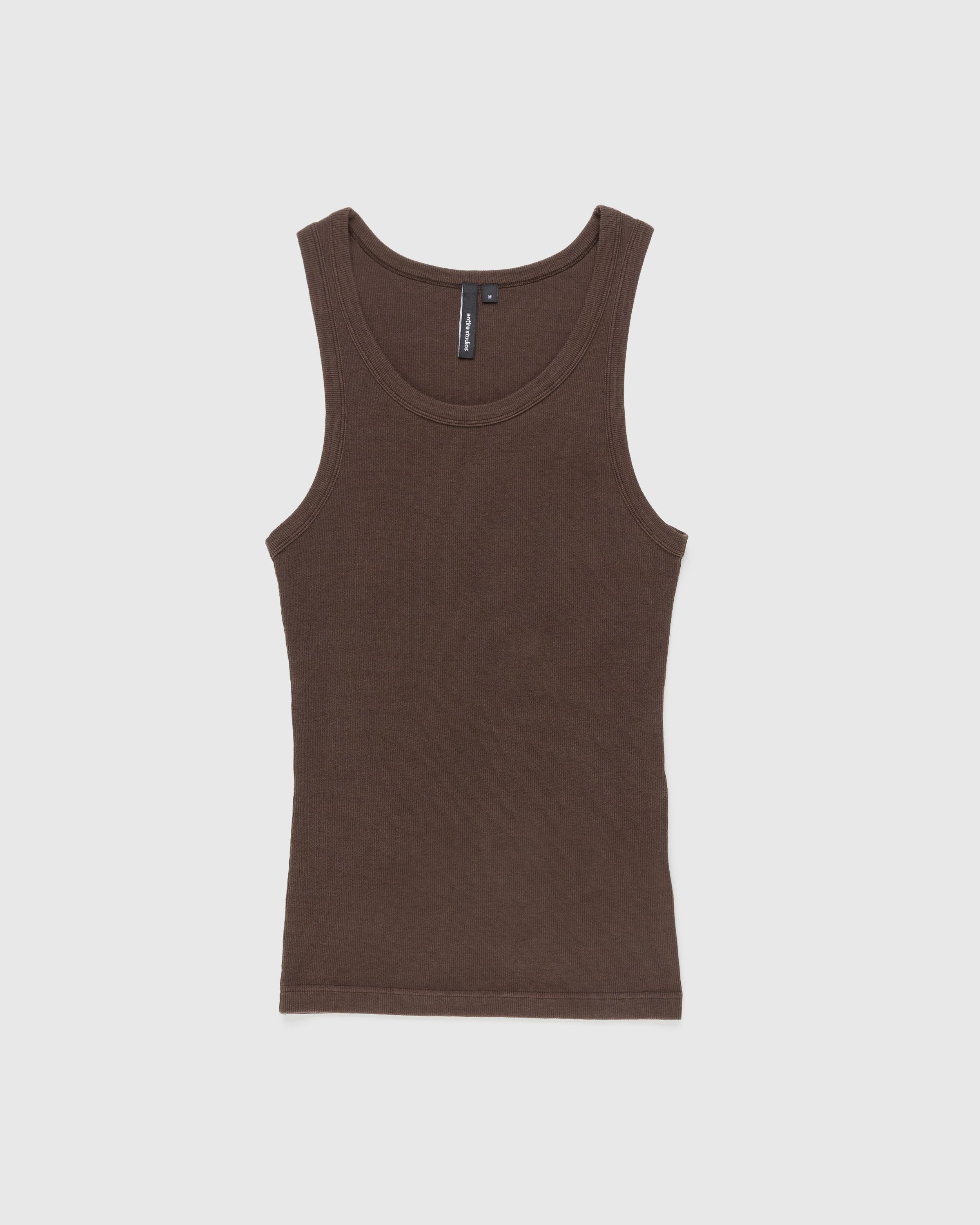 Entire Studios – Rib Tank Brunette - Tops - Brown - Image 1
