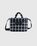 Mini Plaid Check Tote Bag Black