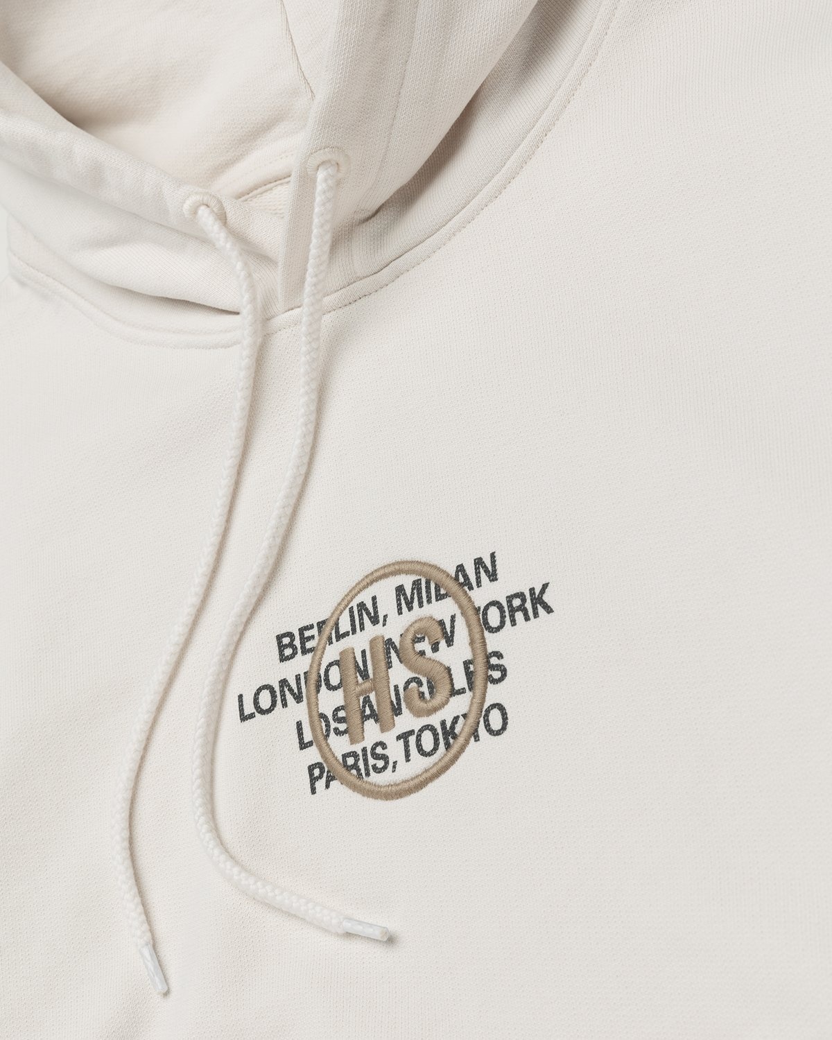 Highsnobiety – Logo Hoodie Natural - Sweats - Beige - Image 3