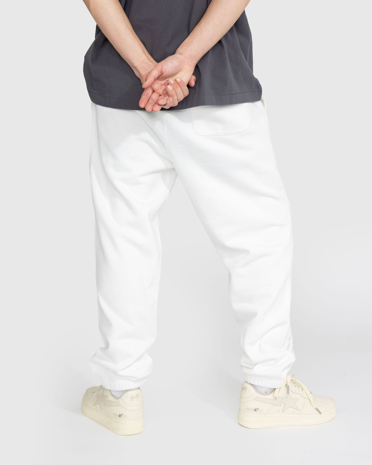 BAPE x Highsnobiety – Heavy Washed Sweat Pants Ivory