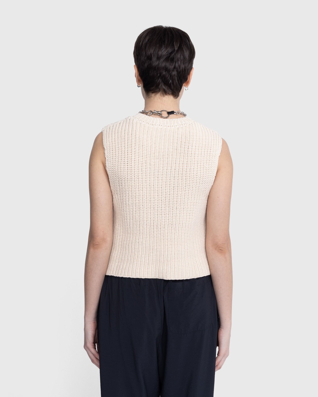Our Legacy – Intact Vest Raw White Chunky Cotton Rib - Outerwear - White - Image 4