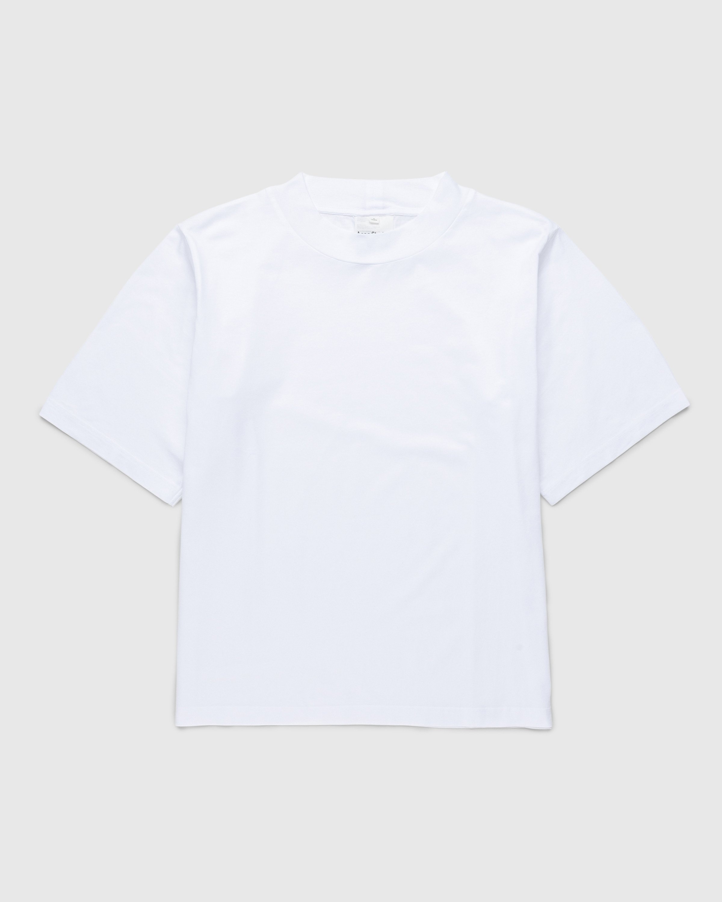 Acne Studios – Crewneck T-Shirt Optic White - Tops - White - Image 1