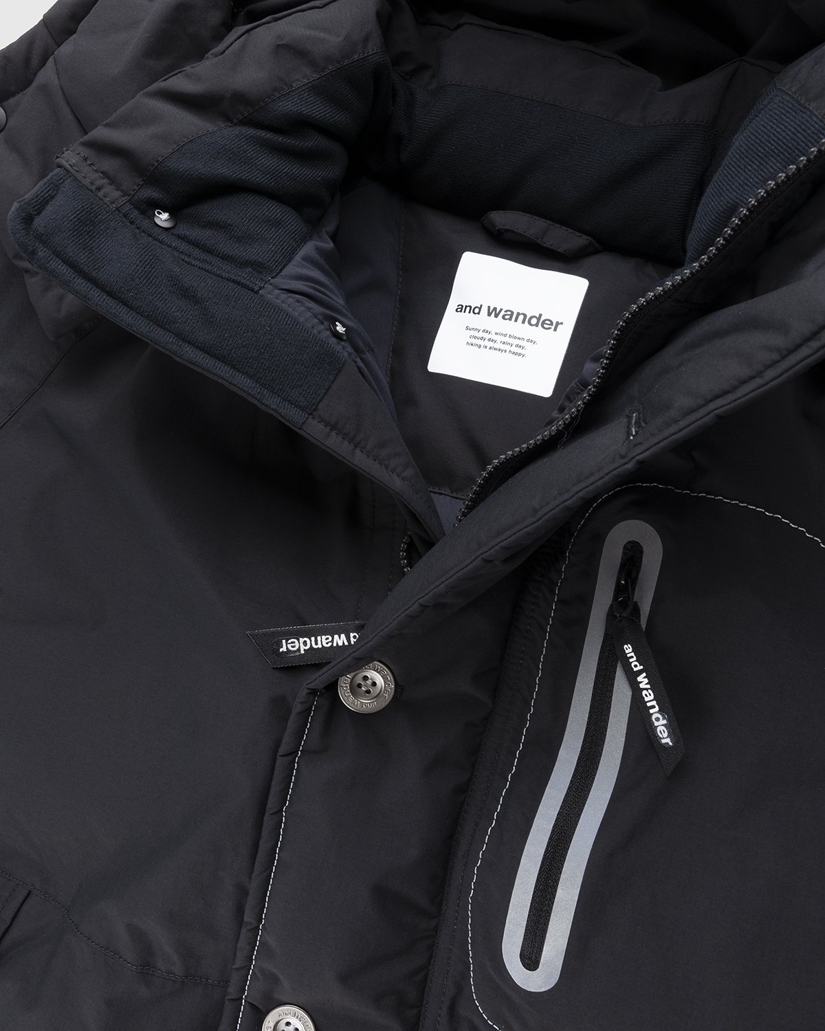 And Wander – 84 Tough Down Jacket Black - Outerwear - Black - Image 7