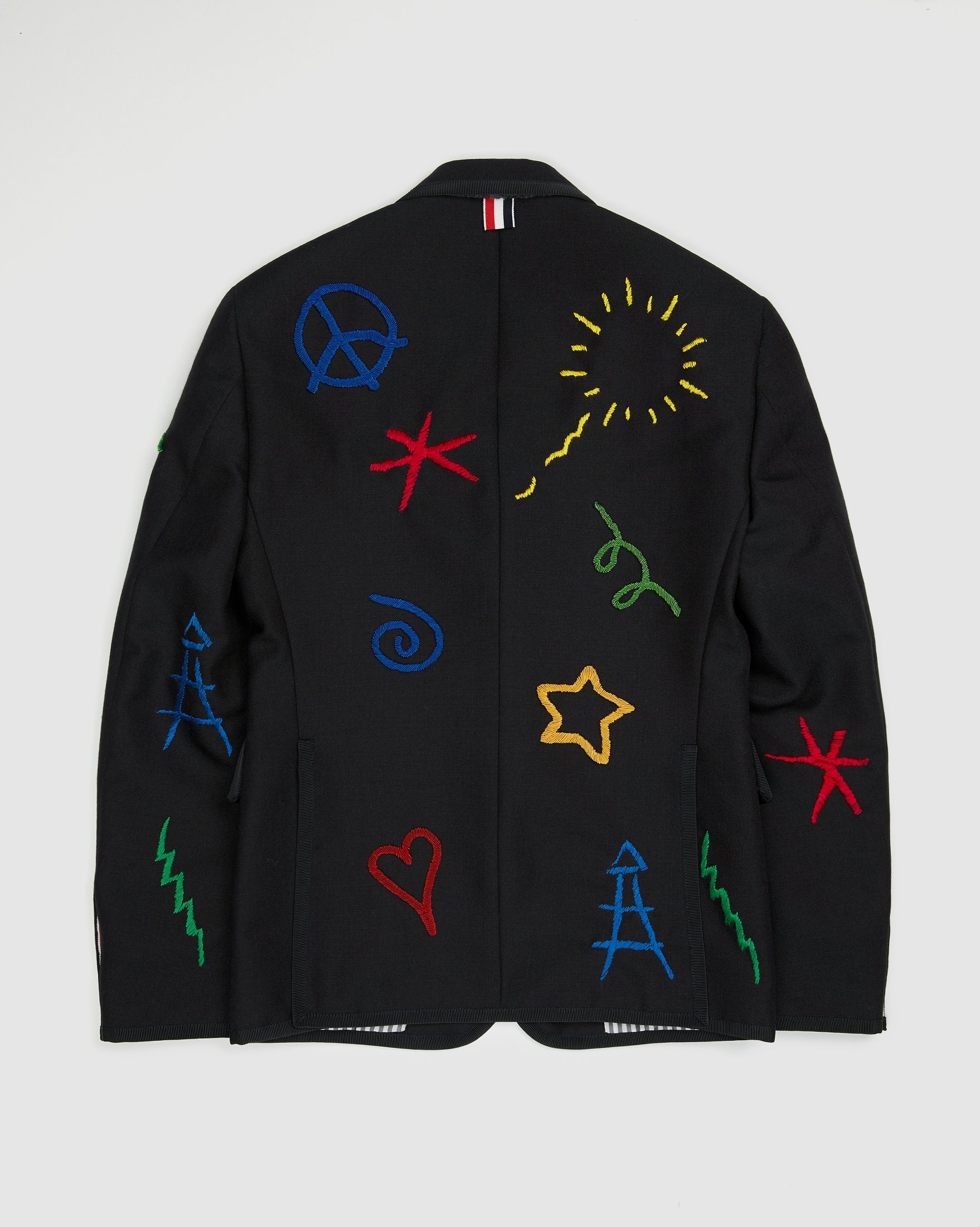 Colette Mon Amour x Thom Browne – Black Embroidered Tux Suit - Suits - Grey - Image 4
