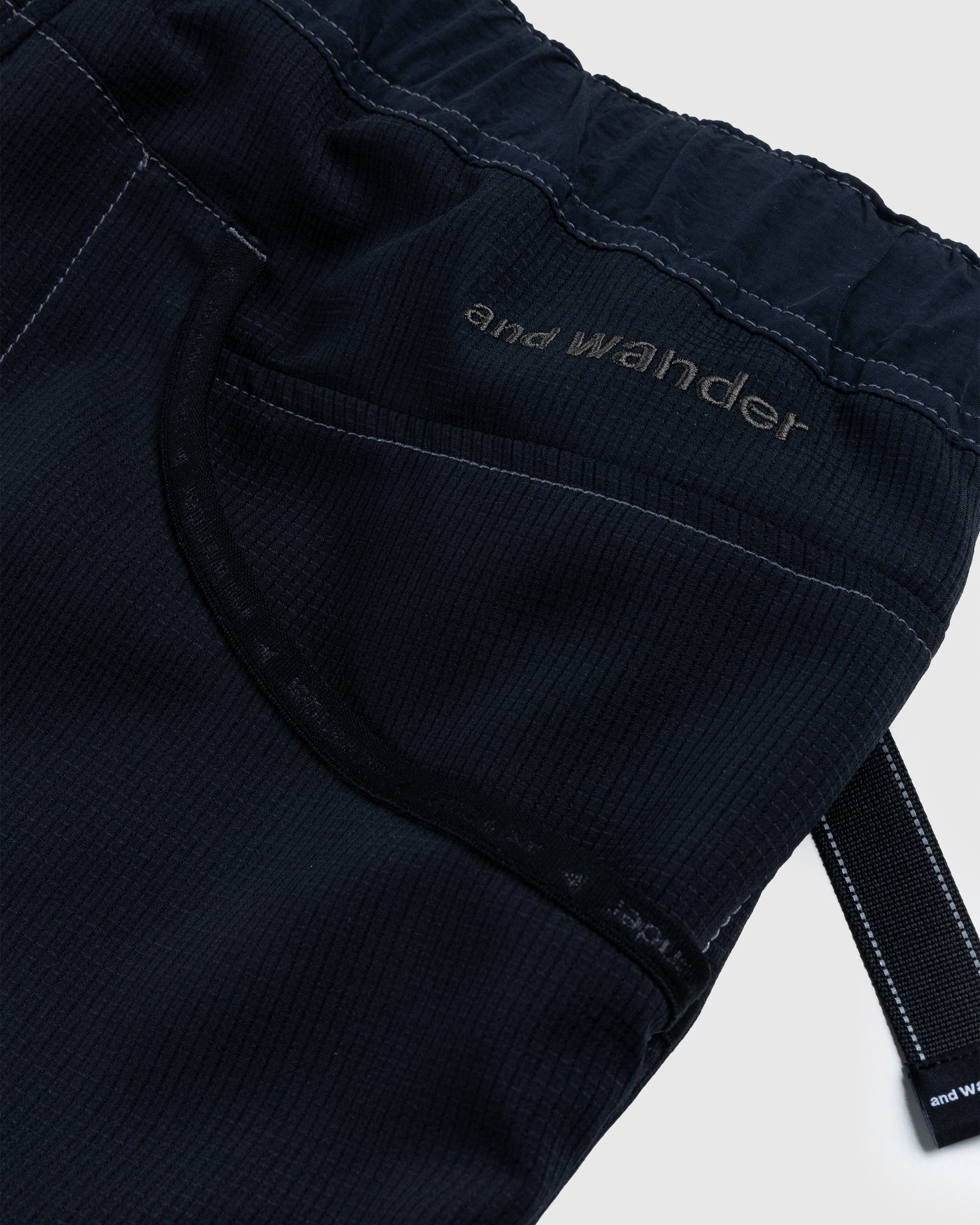 And Wander – Vent Pants Black - Pants - Black - Image 4