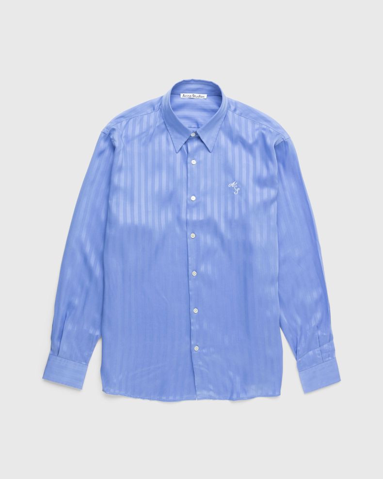 Acne Studios – Stripe Button-Up Shirt Blue