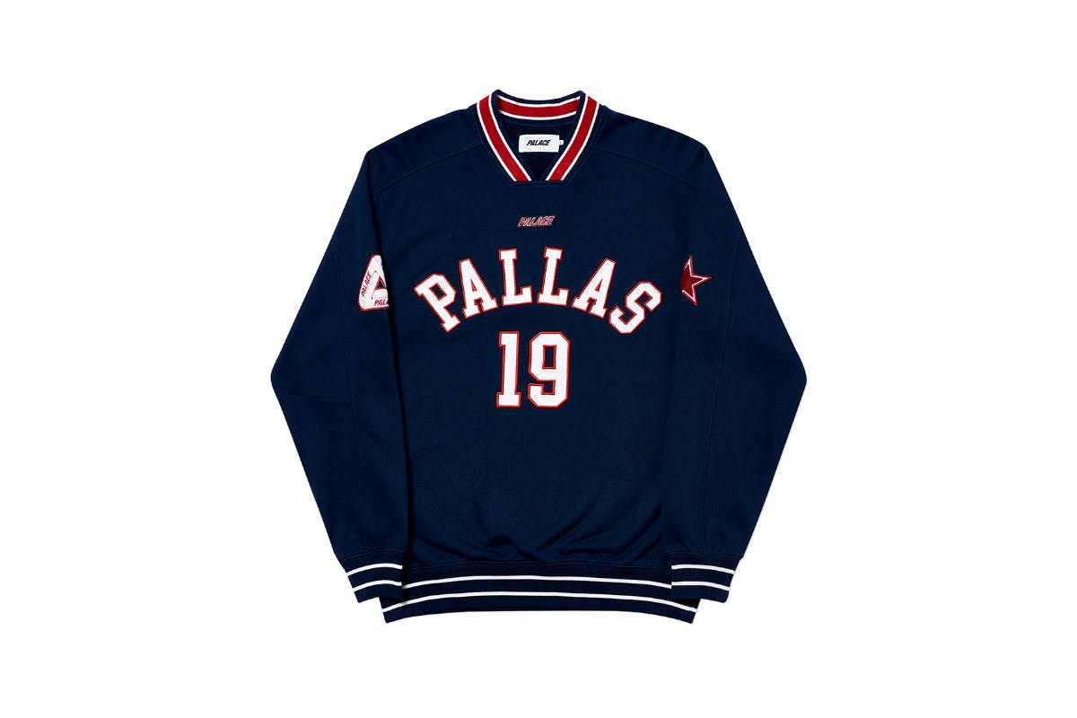 Palace 2019 Autumn crew optimo navy front2065 1