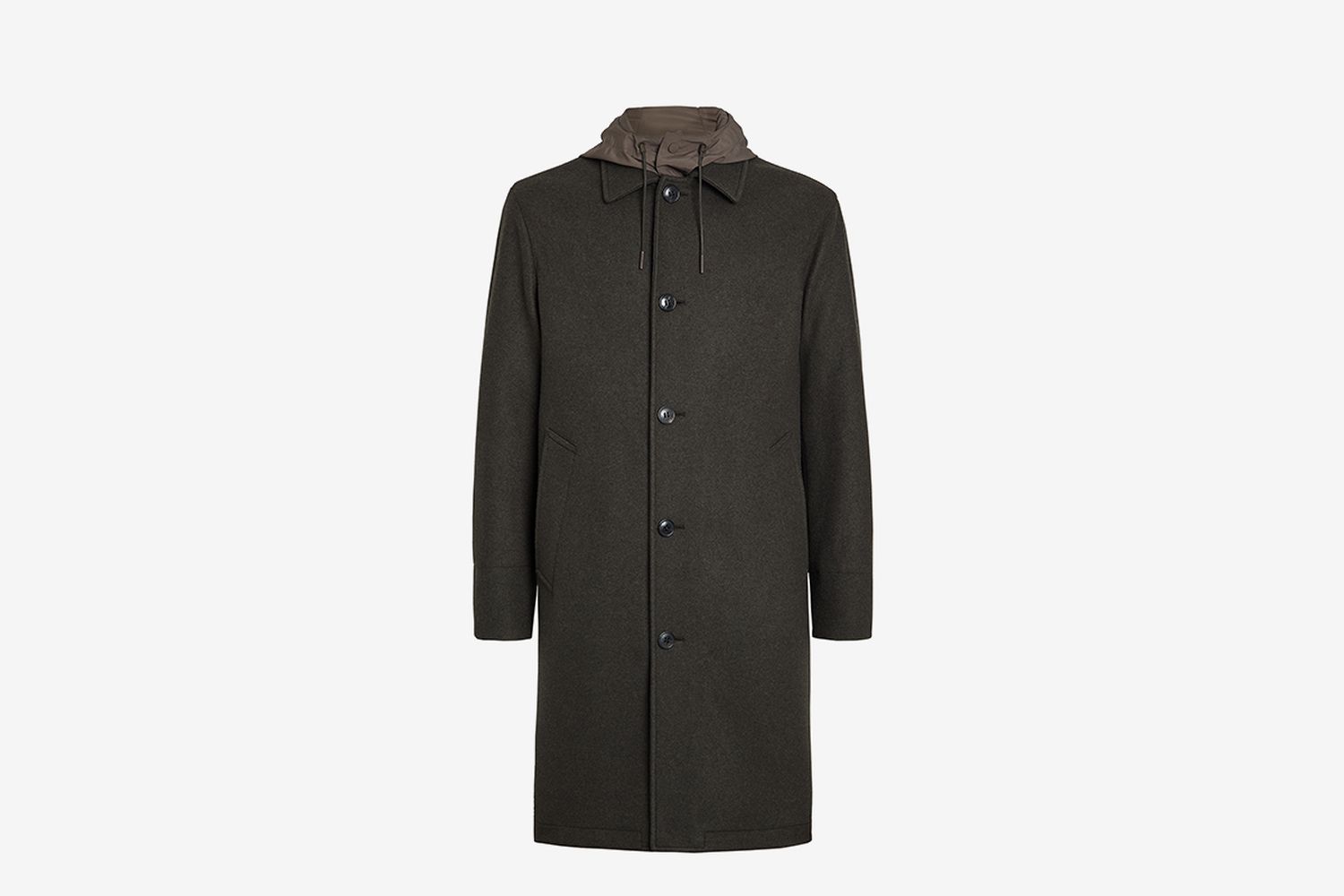 ERMENEGILDO ZEGNA Wool And Cashmere Jersey Coat