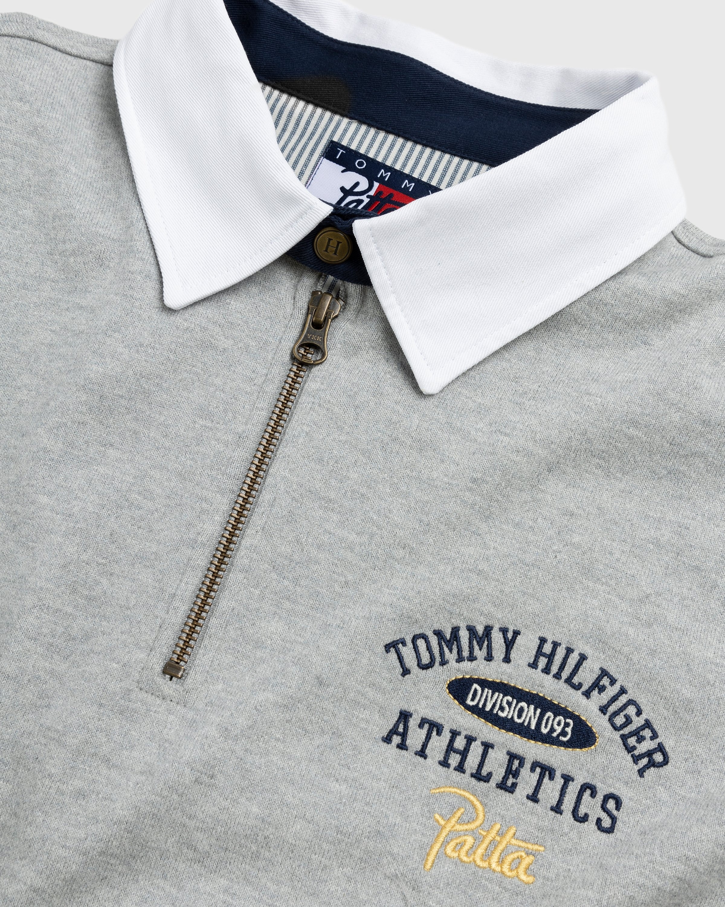 Patta x Tommy Hilfiger – Rugby Shirt Mid Grey Heather - Polos - Grey - Image 3