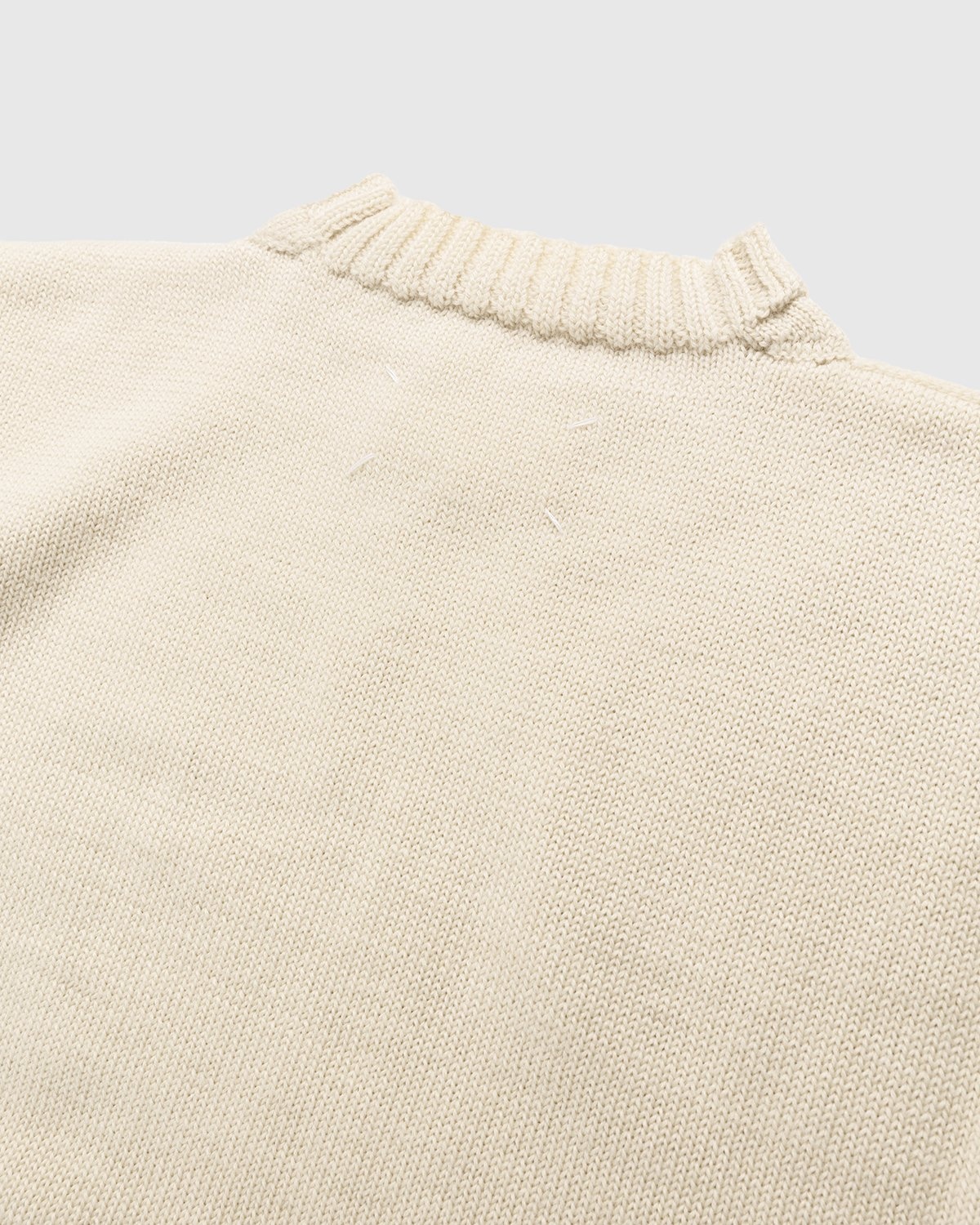 Maison Margiela – Pullover Ecru - Knitwear - Beige - Image 5