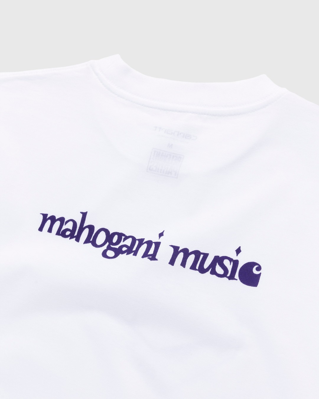 Carhartt WIP – Mahogani Music T-Shirt White/Purple - T-shirts - White - Image 3
