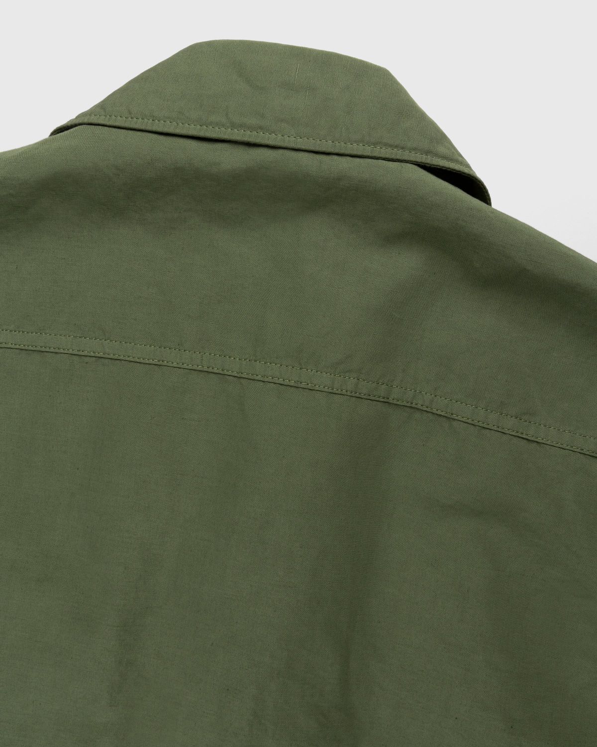 Stone Island – 42406 Garment-Dyed Shirt Jacket With Detachable Vest Olive - Shortsleeve Shirts - Green - Image 4