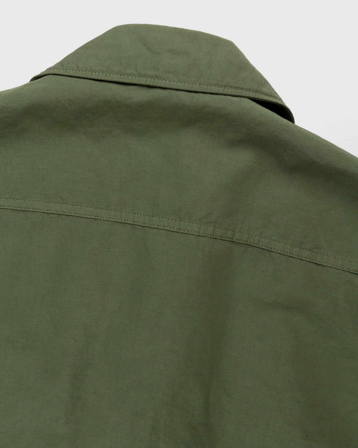 Stone Island – 42406 Garment-Dyed Shirt Jacket With Detachable Vest Olive - Outerwear - Green - Image 4