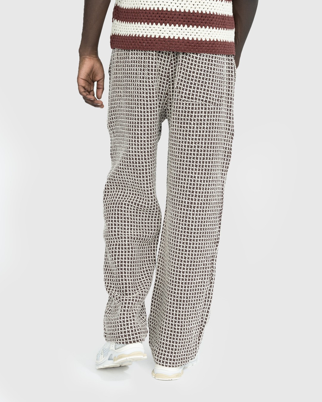 bode – Duo Waffle Pant Brown - Pants - Brown - Image 3
