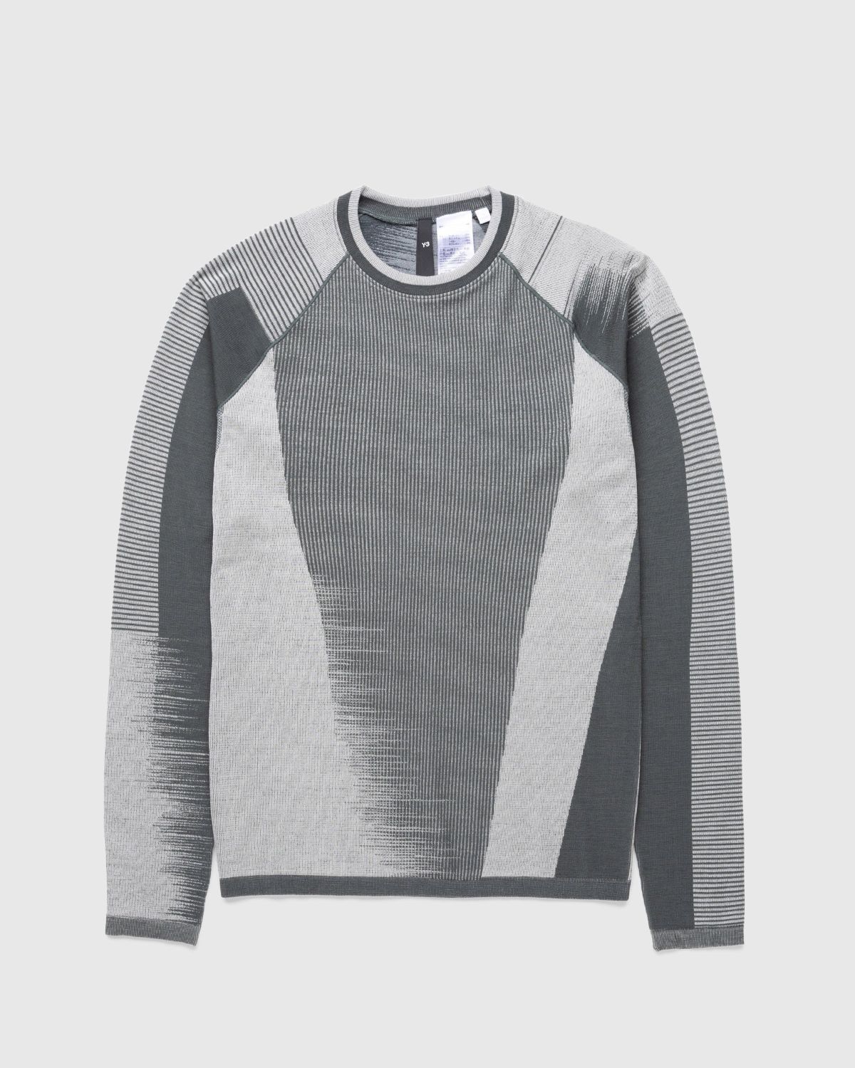 Y-3 – Long-sleeve Top Utility Ivy/Wonder Silver - Longsleeves - Silver - Image 1