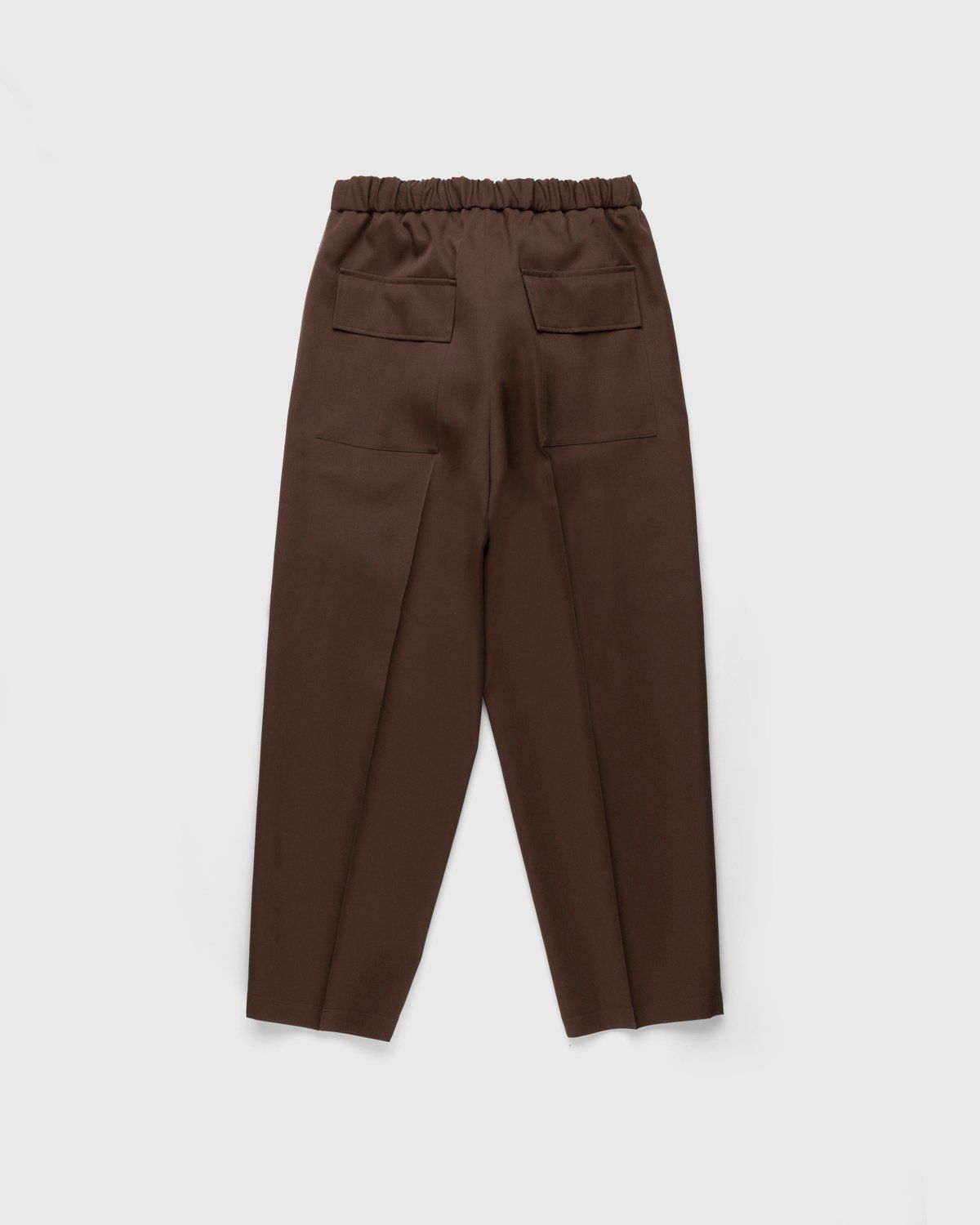 Jil Sander – Wool Trousers Medium Brown - Pants - Brown - Image 2