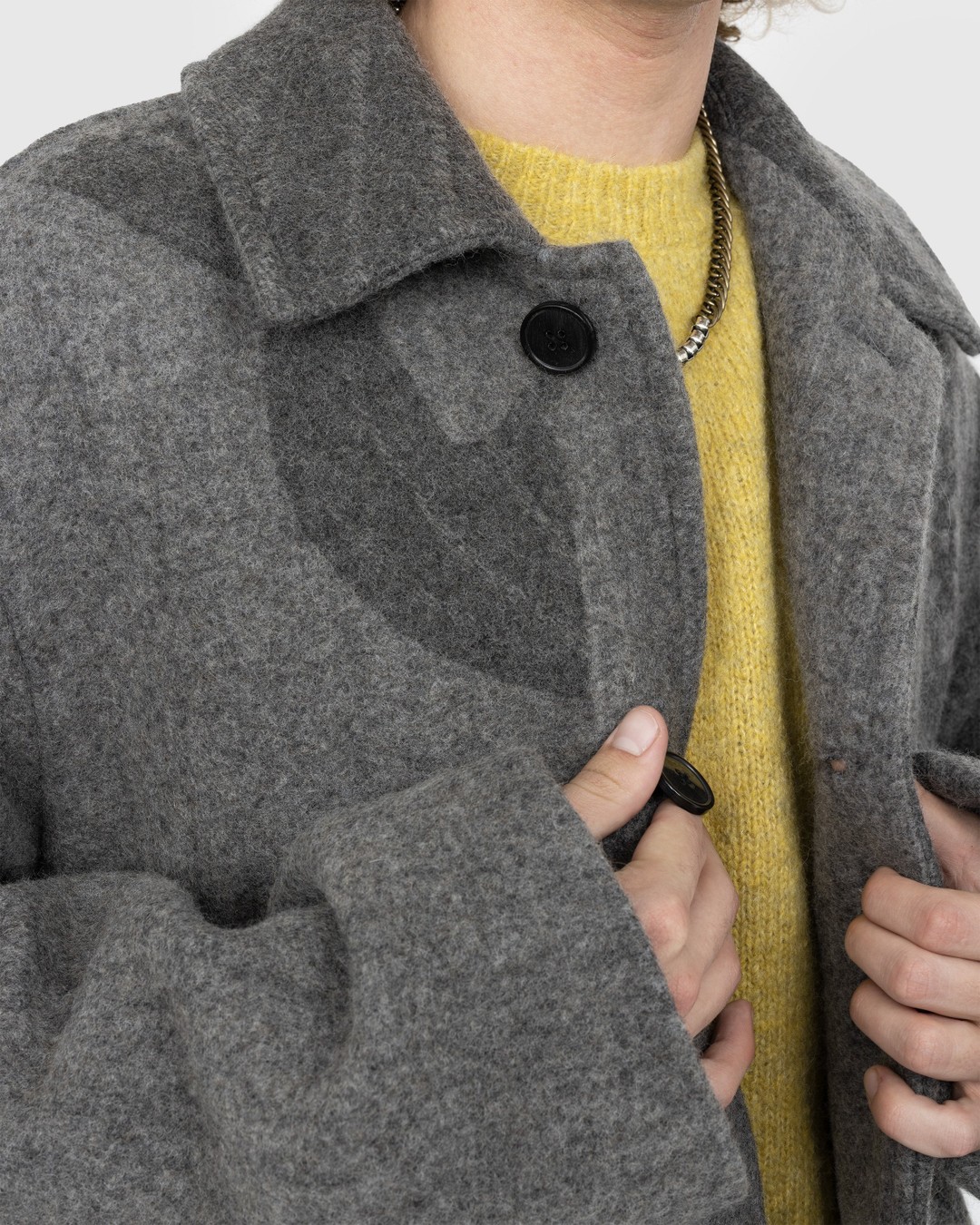 Dries van Noten – Rankle Coat Grey - Outerwear - Grey - Image 4