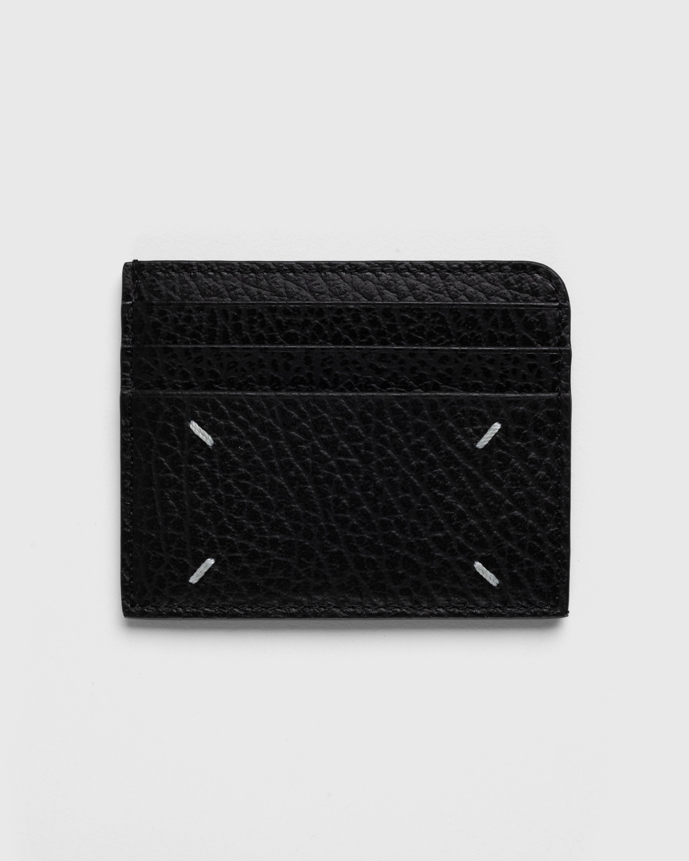 Maison Margiela – Leather Card Holder Black - Wallets - Black - Image 1