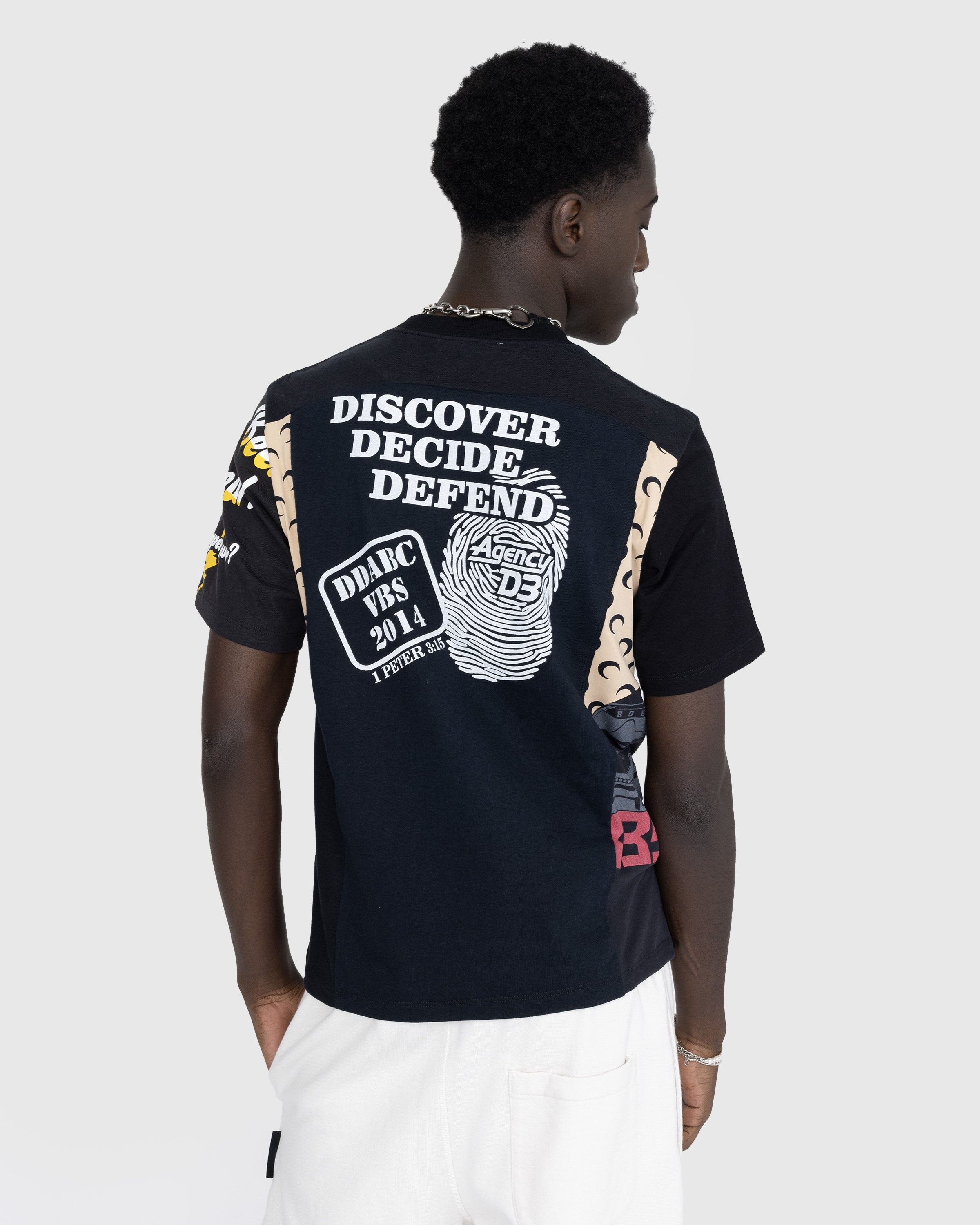 Marine Serre – Regenerated Graphic T-Shirt Black - Tops - Black - Image 3