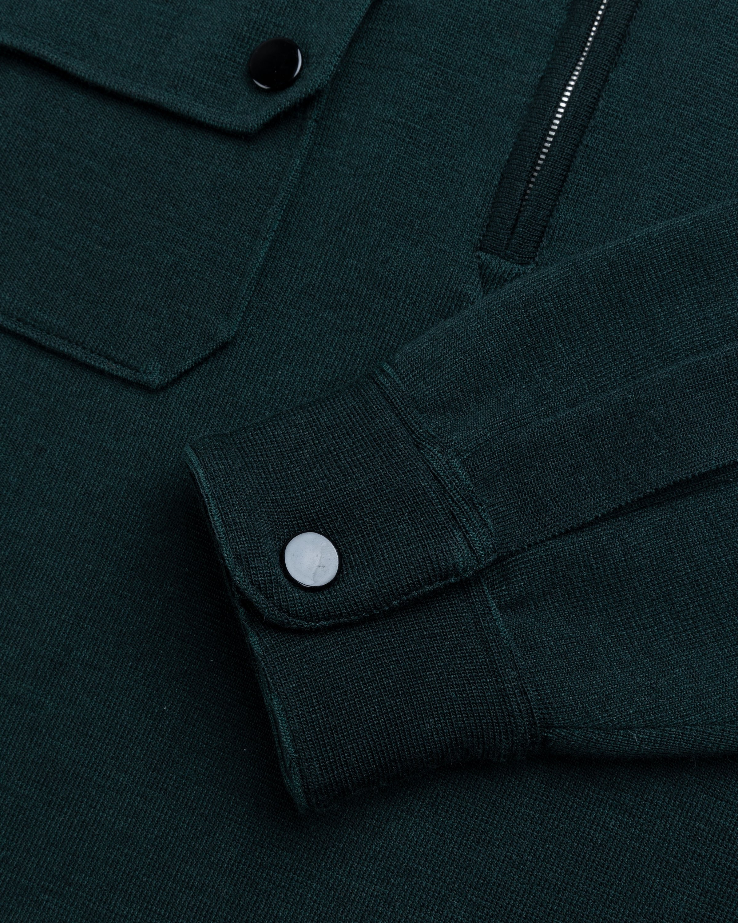 Maison Margiela – Longsleeve Polo Shirt Green - Shirts - Green - Image 6