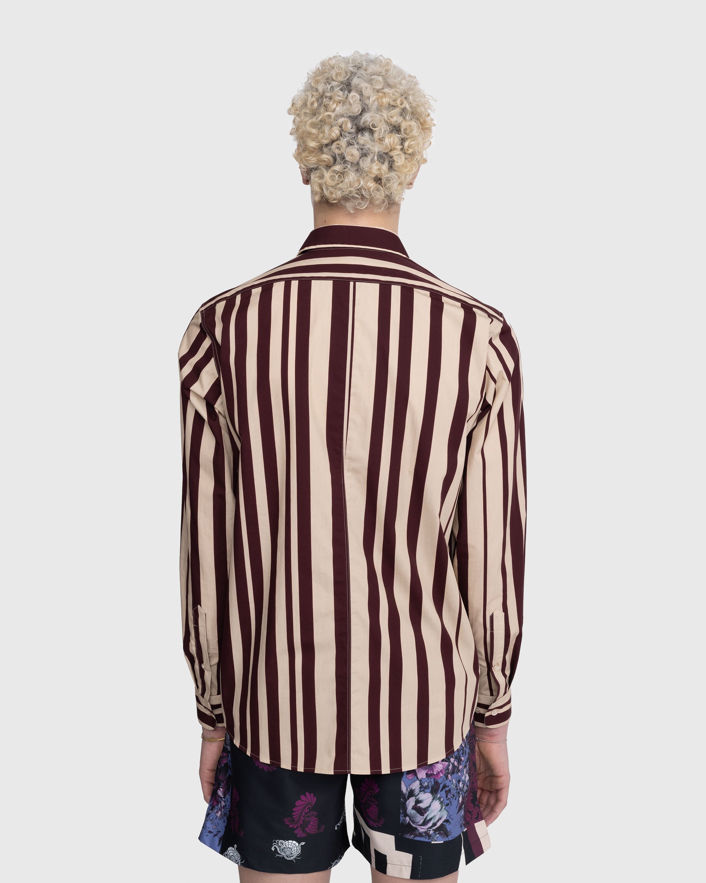 Dries van Noten – Curle Shirt Burgundy - Shirts - Red - Image 3