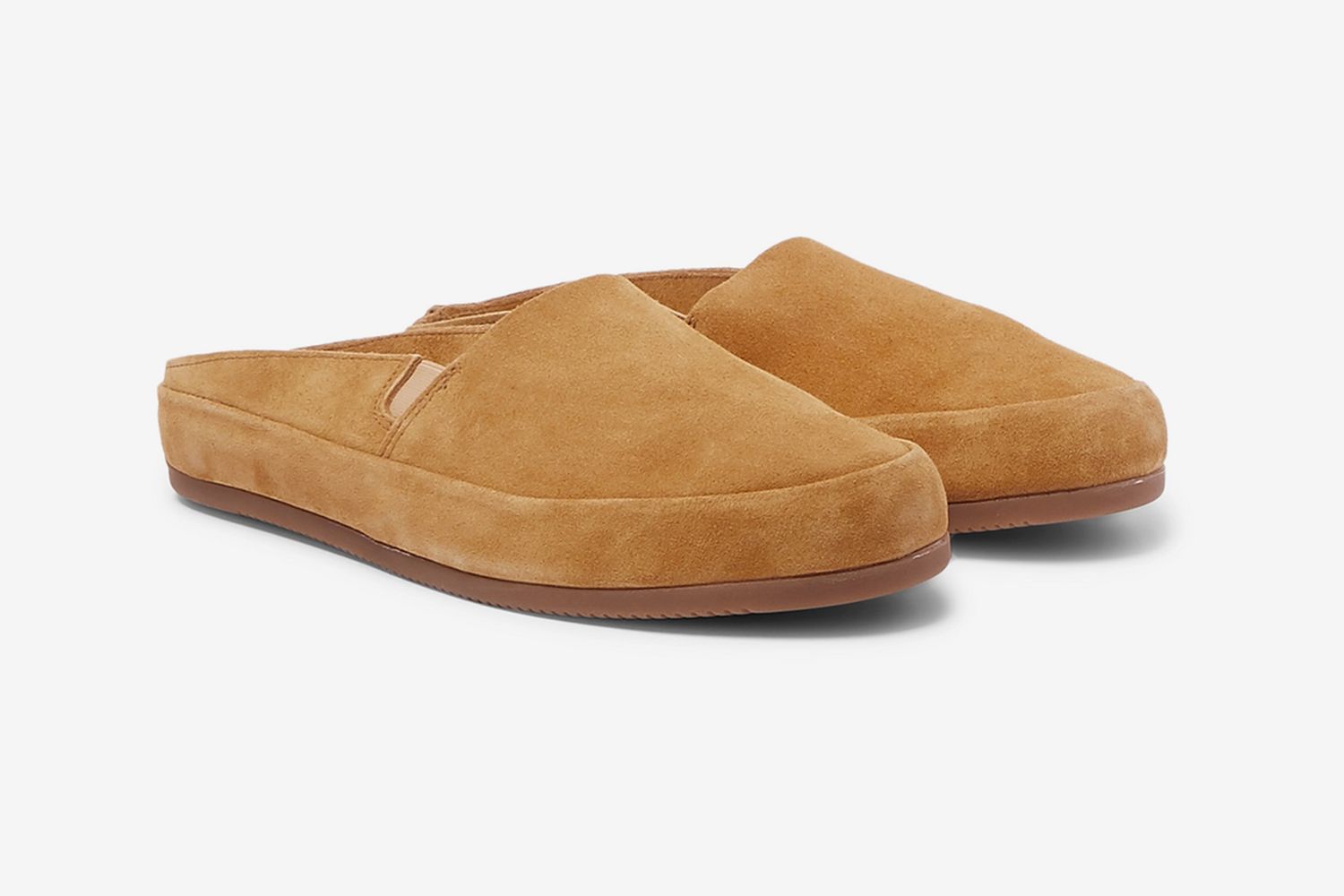 Suede Backless Slippers