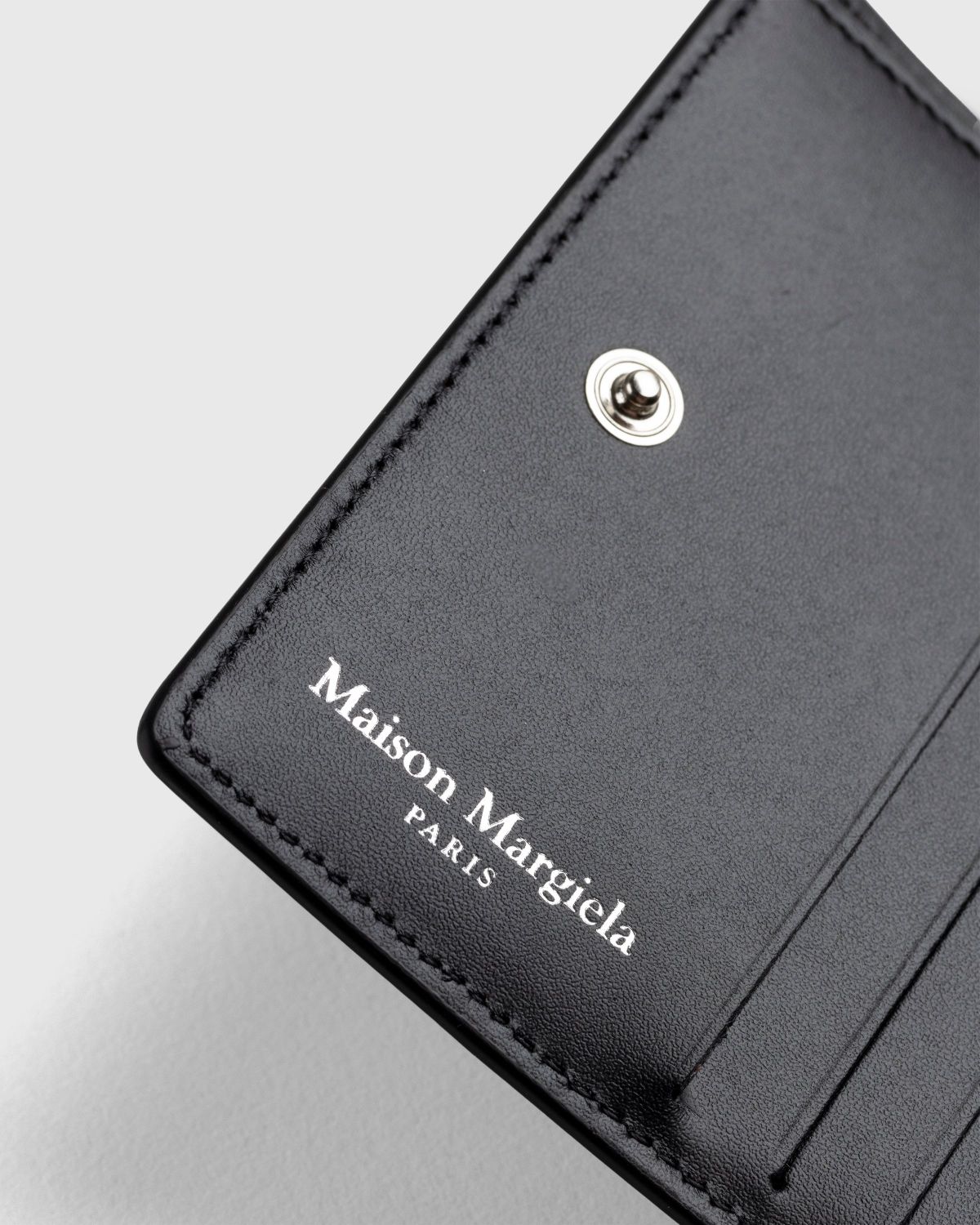 Maison Margiela – Leather Bifold Wallet Black - Wallets - Black - Image 6