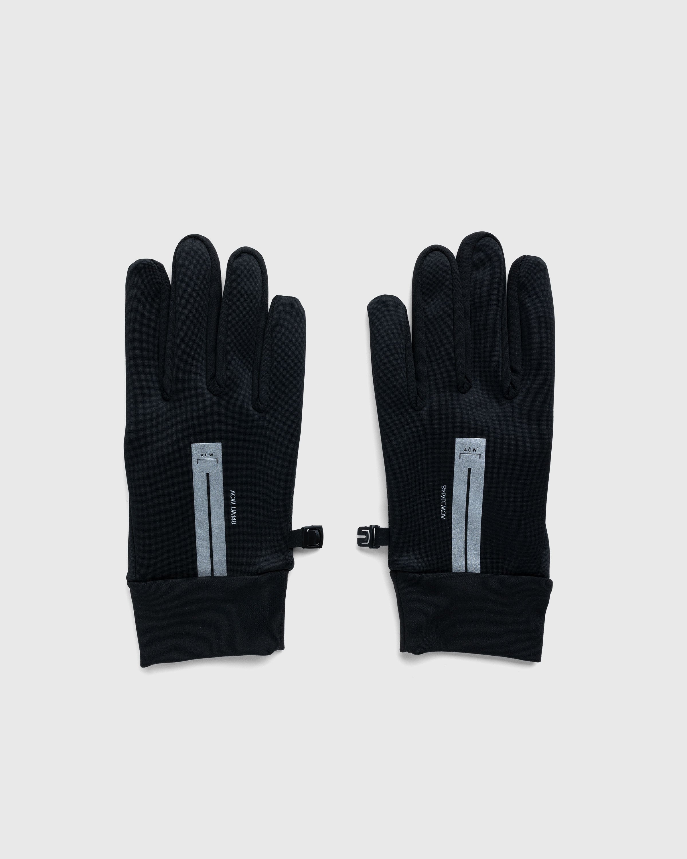 A-Cold-Wall* – Stria Tech Gloves Black - 5-Finger - Black - Image 1
