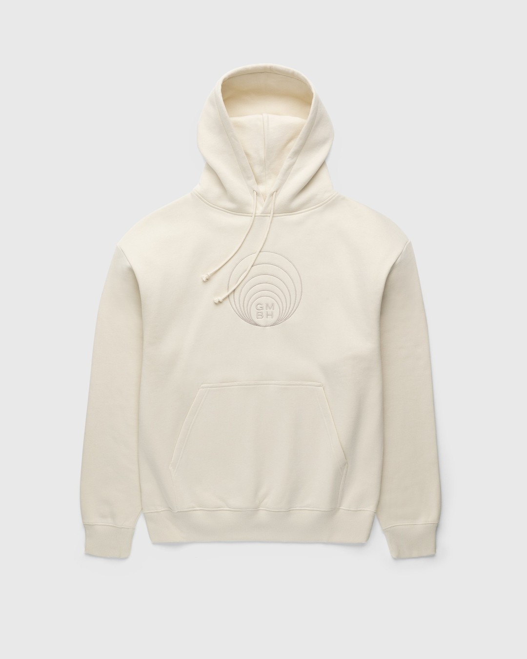 GmbH – Abbas Embroidered Hoodie Ivory - Sweats - Beige - Image 1