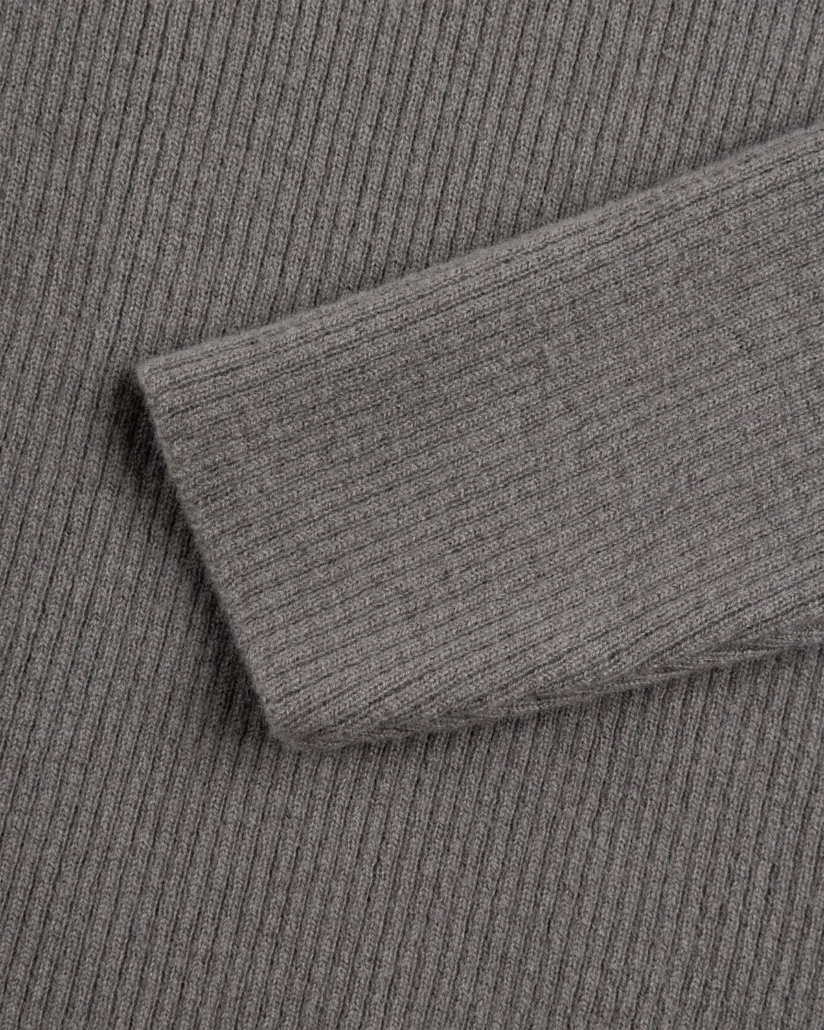 Our Legacy – Compact Roundneck Mole Grey Super Wool - Knitwear - Grey - Image 7