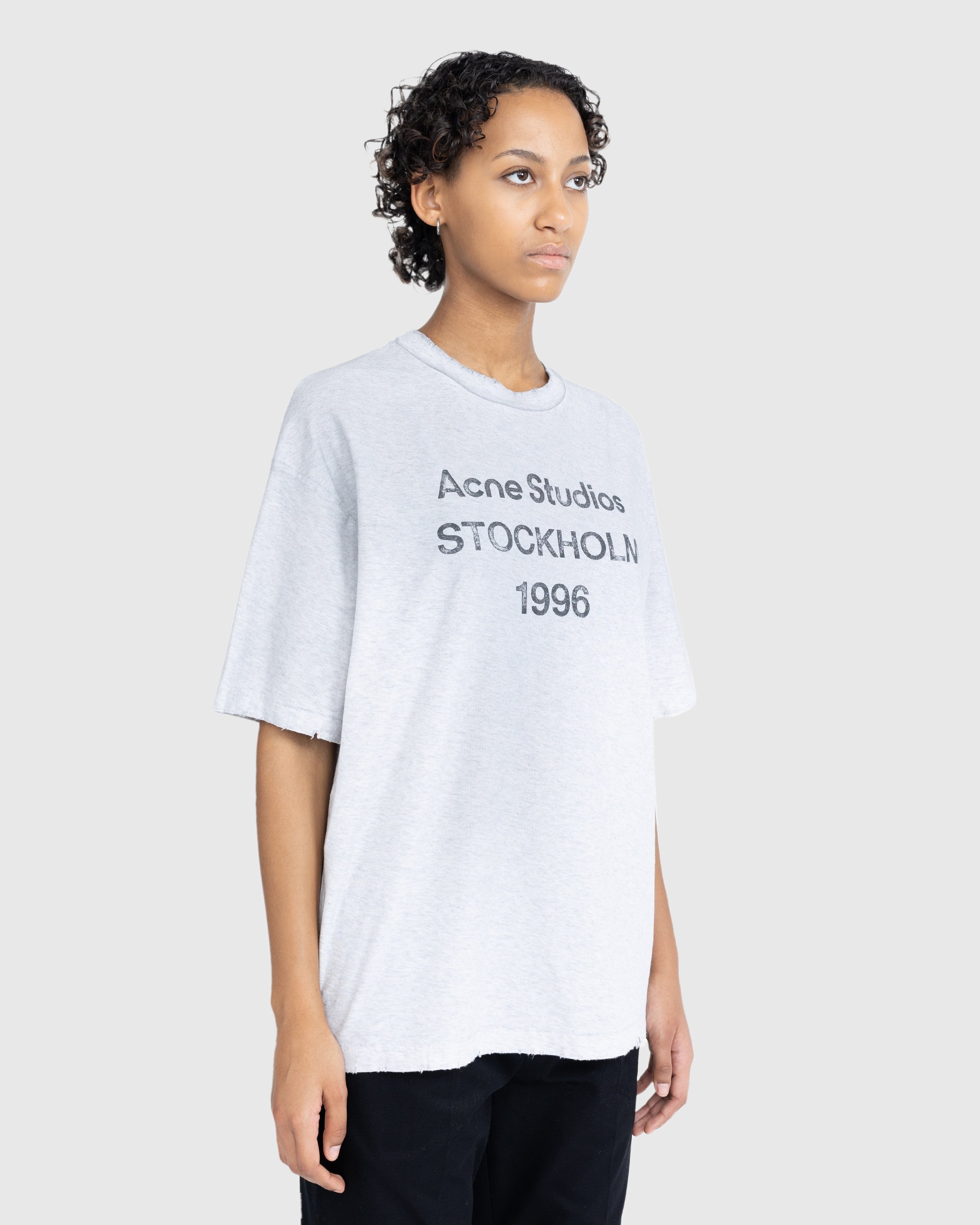 Acne Studios – Stockholm 1996 T-Shirt Grey - T-Shirts - Grey - Image 3