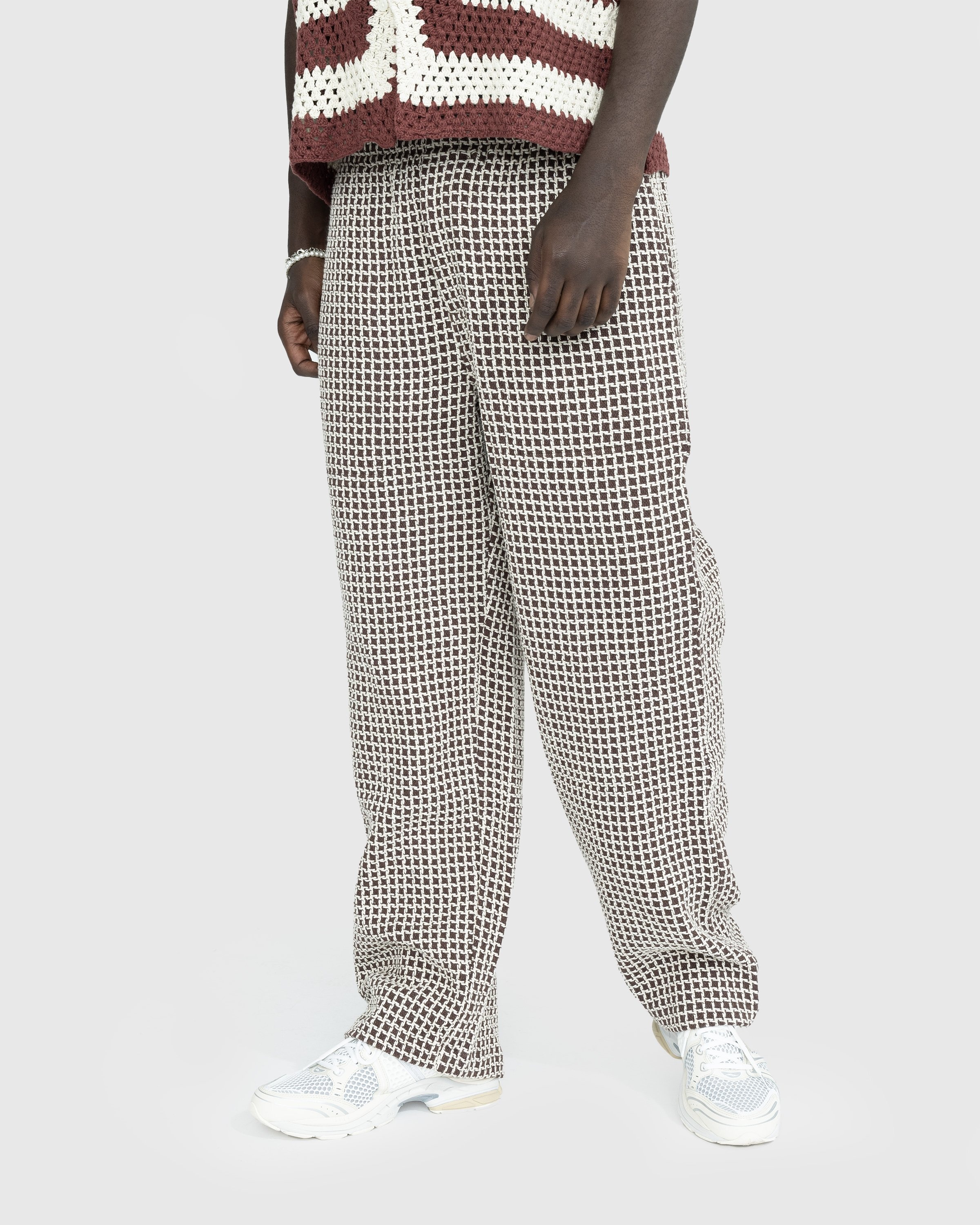 bode – Duo Waffle Pant Brown - Pants - Brown - Image 2