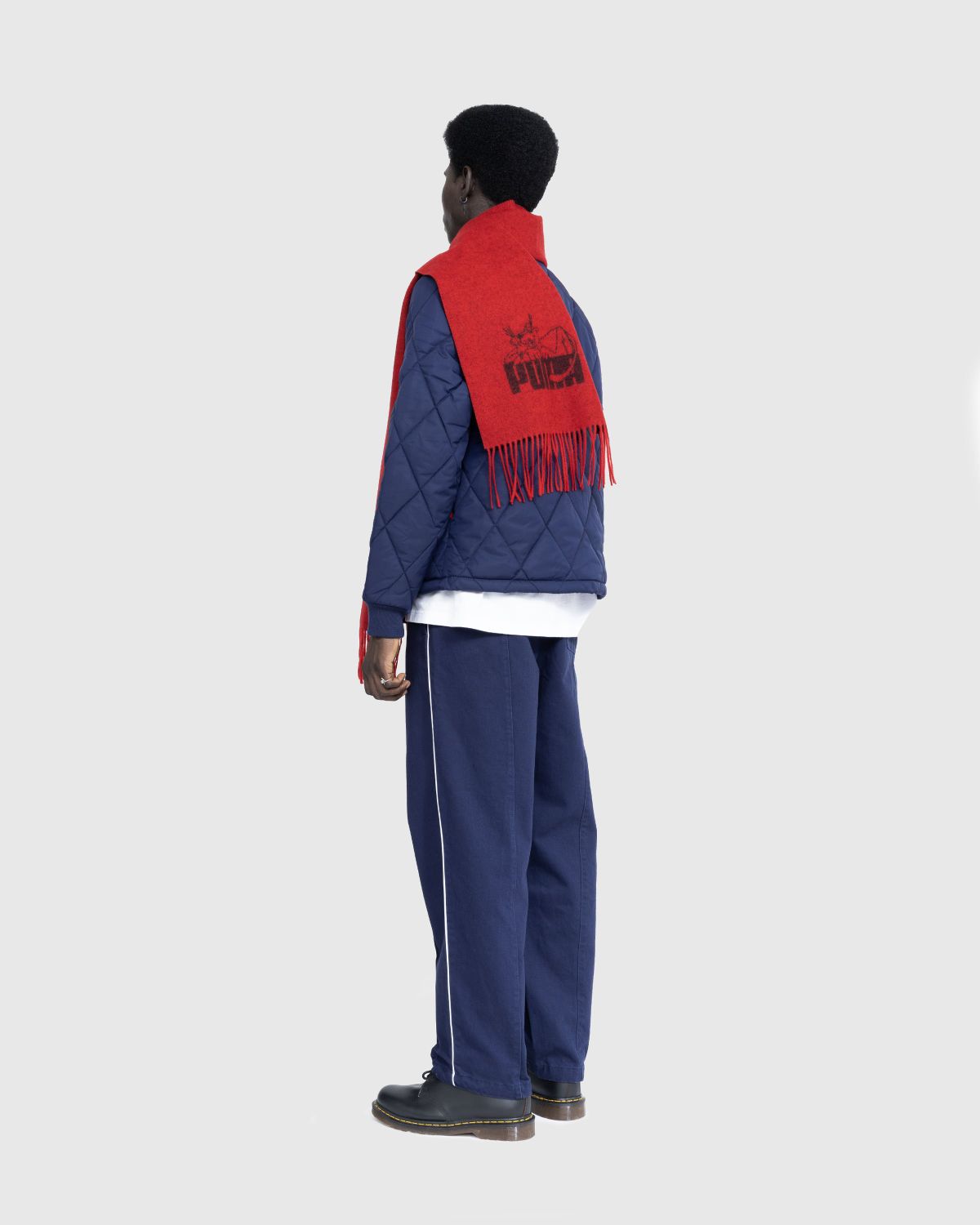 Puma x Noah – Wool Scarf Red - Scarves - Red - Image 5
