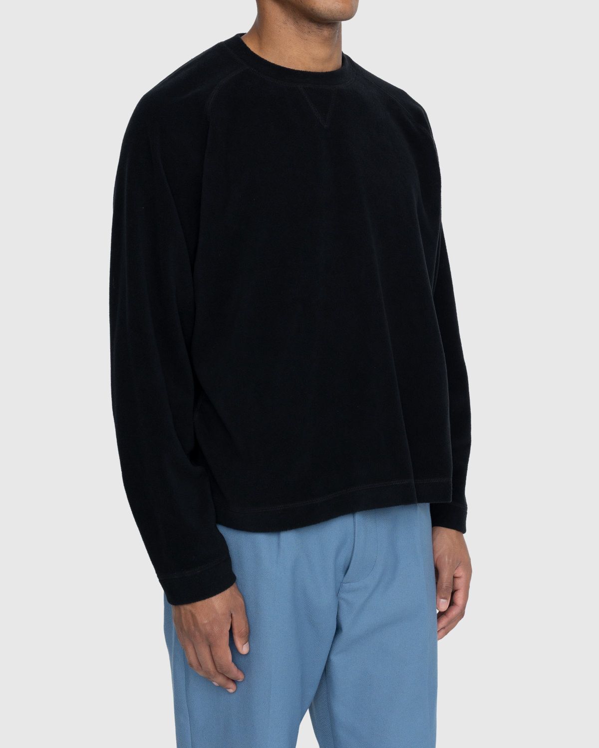 Highsnobiety – Polar Fleece Raglan Sweater Black - Knitwear - Black - Image 3