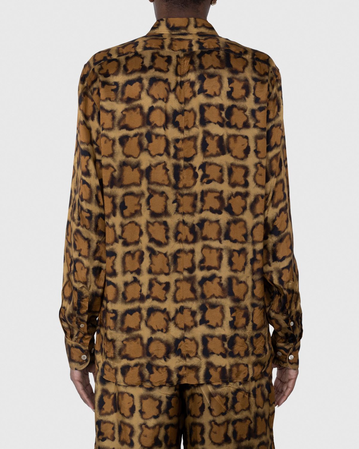 Dries van Noten – Corbino Shirt Camel - Shirts - Yellow - Image 4