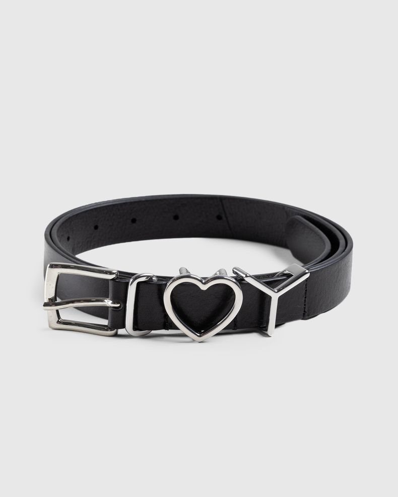 Y/Project – Y Heart Belt 25mm Black/Silver