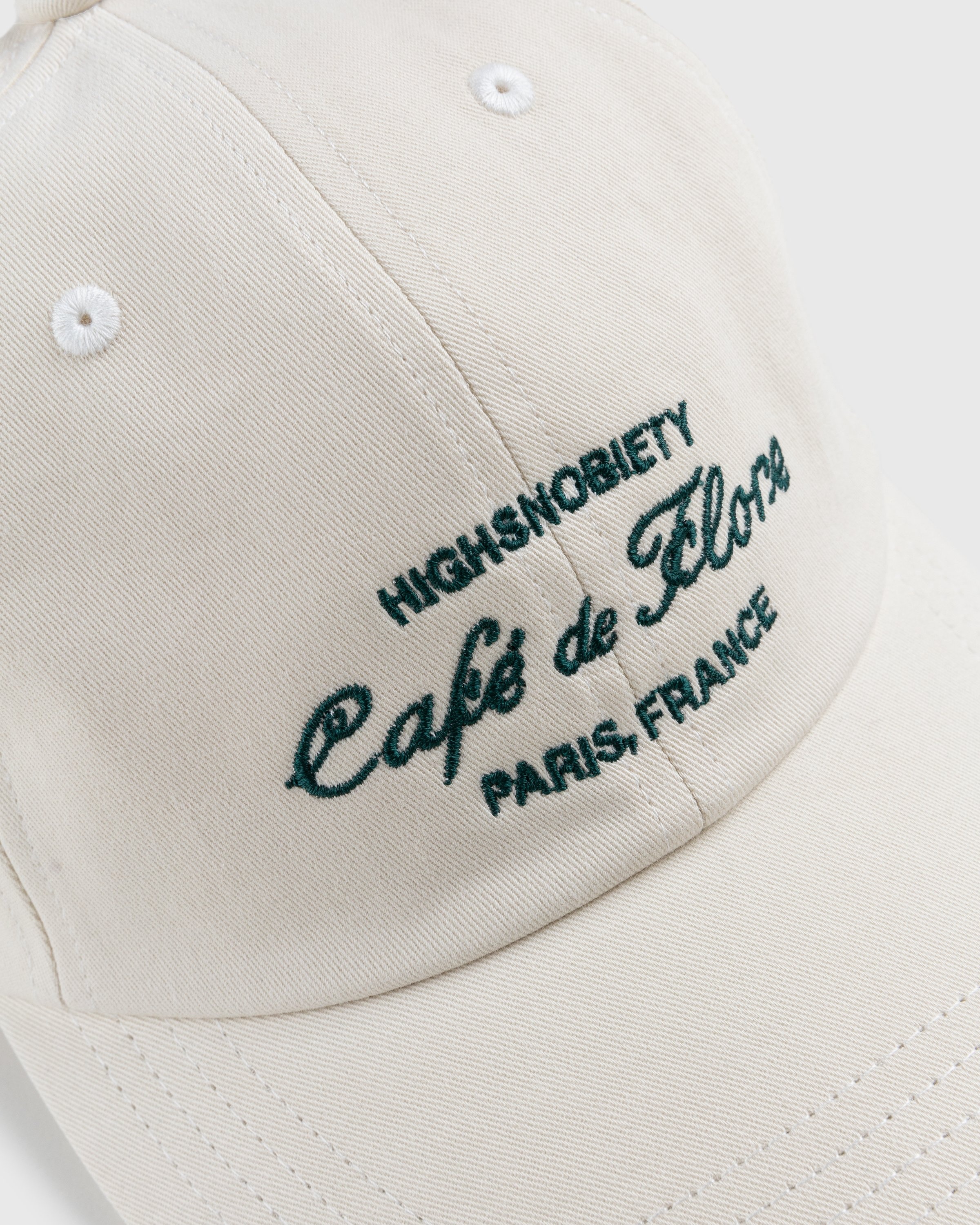 Café de Flore x Highsnobiety – Not In Paris 4 Logo Cap Eggshell - Caps - Beige - Image 5