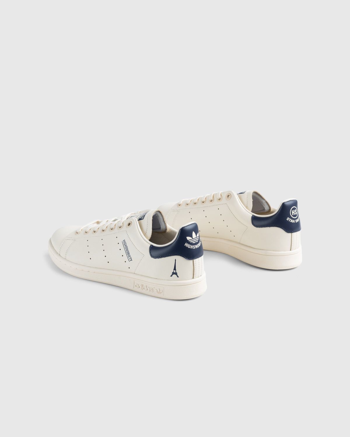 Adidas x Highsnobiety – Not In Paris Stan Smith Cream/Blue - Shoes - Beige - Image 4