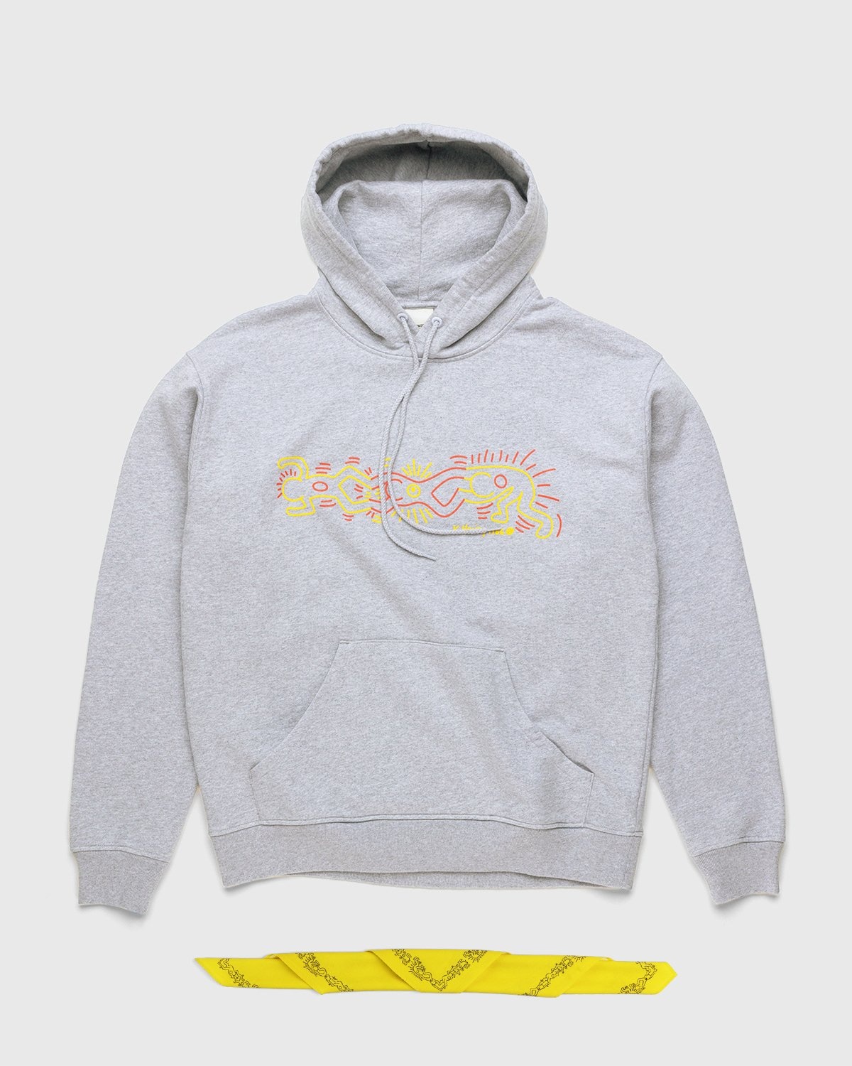Highsnobiety – Keith Haring Hoodie Grey - Sweats - Grey - Image 1
