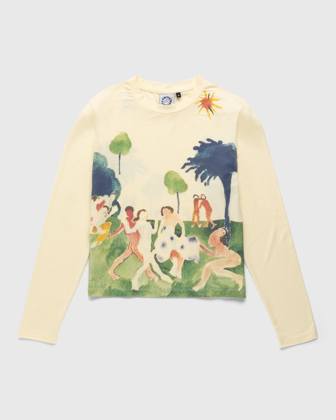 Carne Bollente – Dancing Queens Longsleeve Beige - Longsleeves - Beige - Image 1