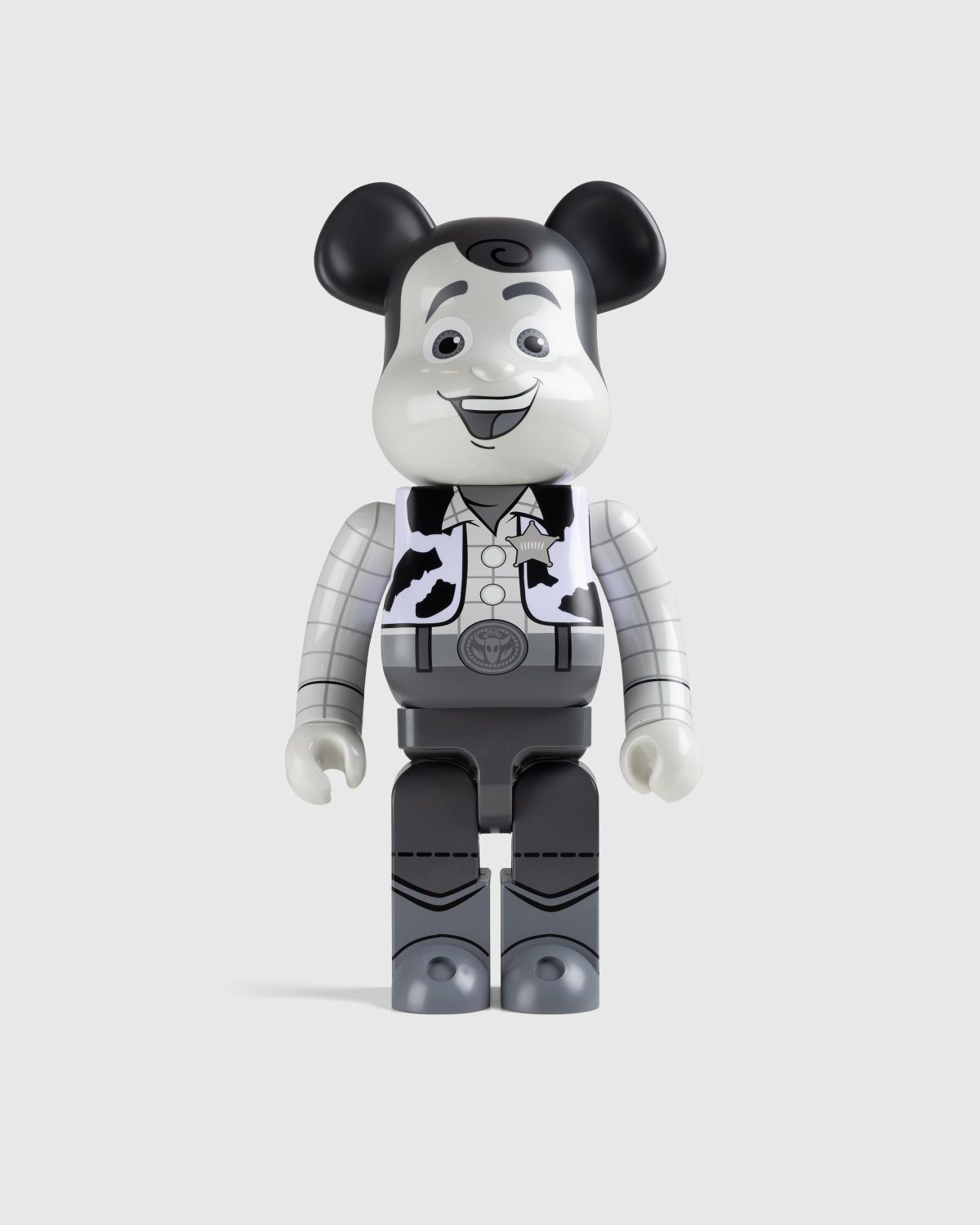 Medicom – Be@rbrick Woody (Black & White Version) 1000% Multi - Art & Collectibles - Multi - Image 1