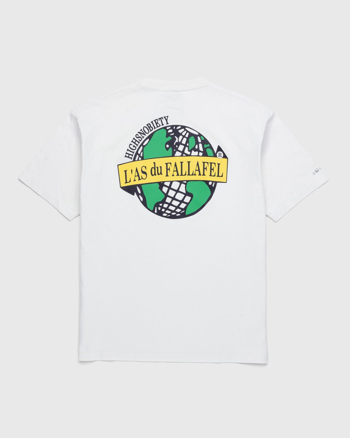 L'As du Fallafel x Highsnobiety – Short Sleeve T-Shirt White - T-shirts - White - Image 1